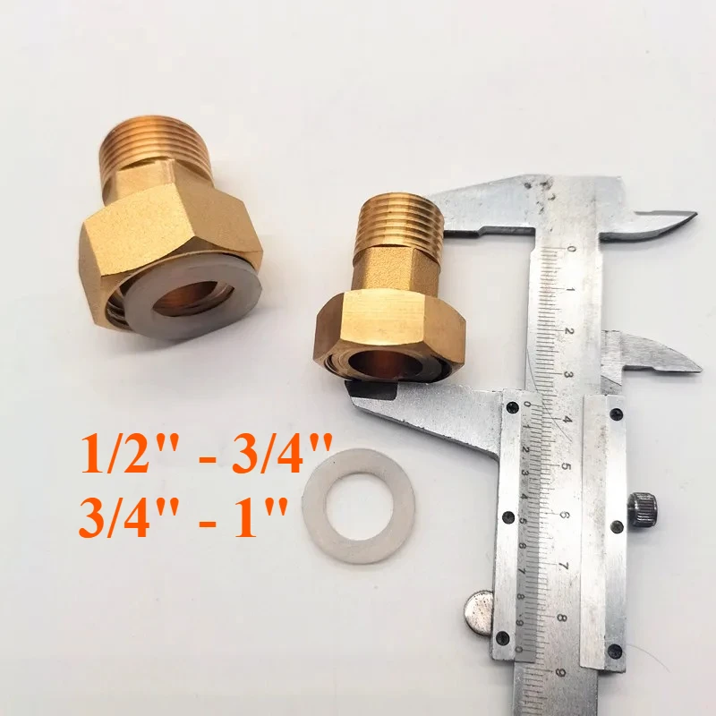 3/4' 1' British Pipe Female Thread Copper Pipe Joint to 1/2' 3/4' British Pipe Male Thread Water Meter Joint