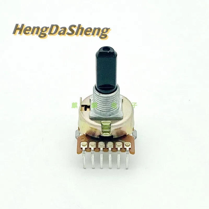 5Pcs R161 20KΩC Single Row 6-pin Speaker Amplifier Volume Potentiometer With Center Positioning C20K