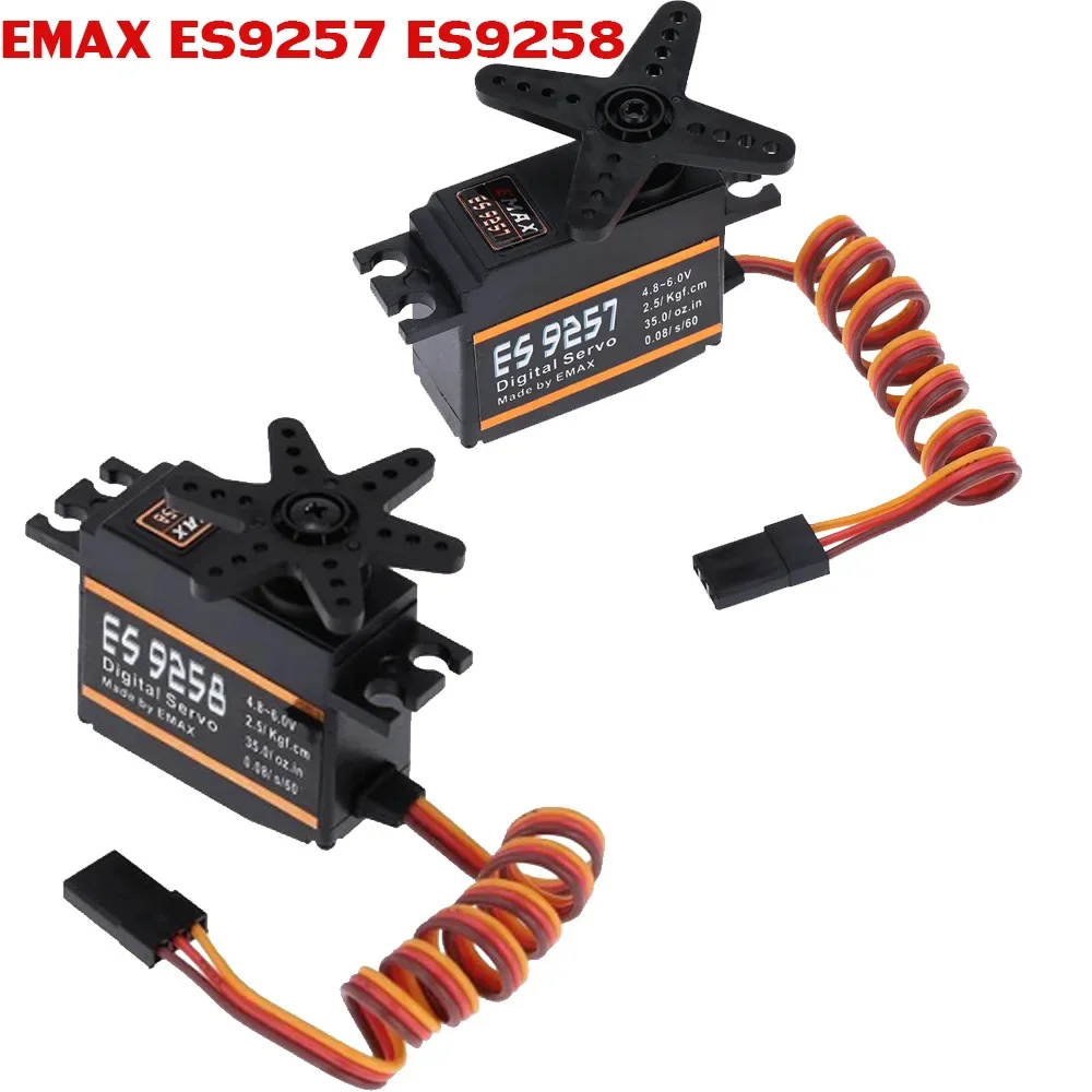 1 قطعة EMAX ES9257 ES9258 البلاستيك المعادن مايكرو أجهزة رقمية ثلاثية الأبعاد ل 450 طائرة هليكوبتر الدوار الذيل