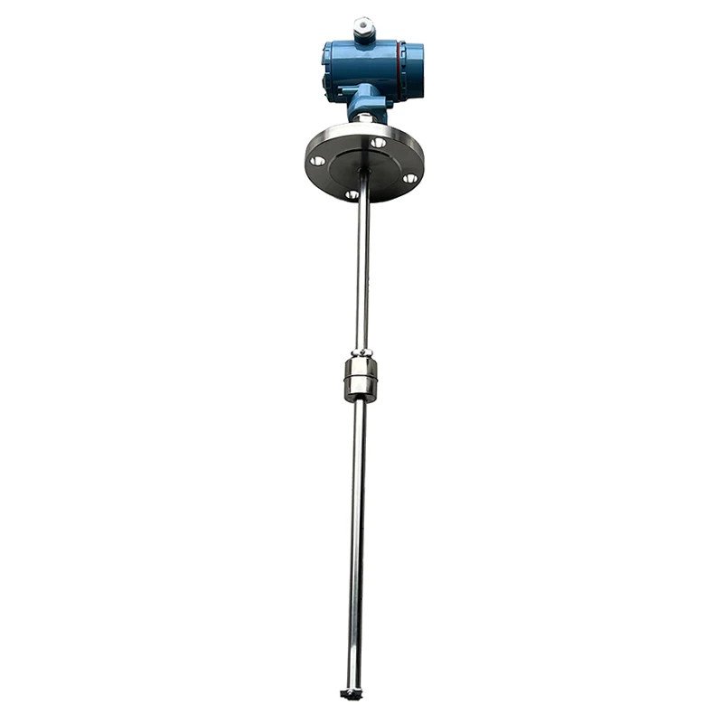 DN25 Sealed Diesel Oil Water Tank Level Measuring Instrument Flange Magnetic Magnetostriction Float Level Transmitter