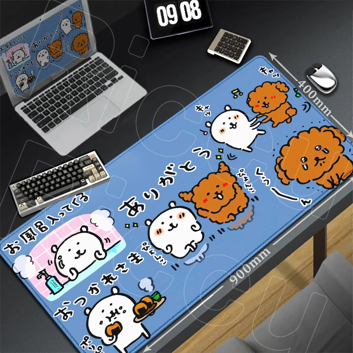 900x400mm Student Writing MousePad HD Printing J-Joke Bear Cute Cartoon Mouse Mats PC Rubber Accessories Large Game Extended Rug