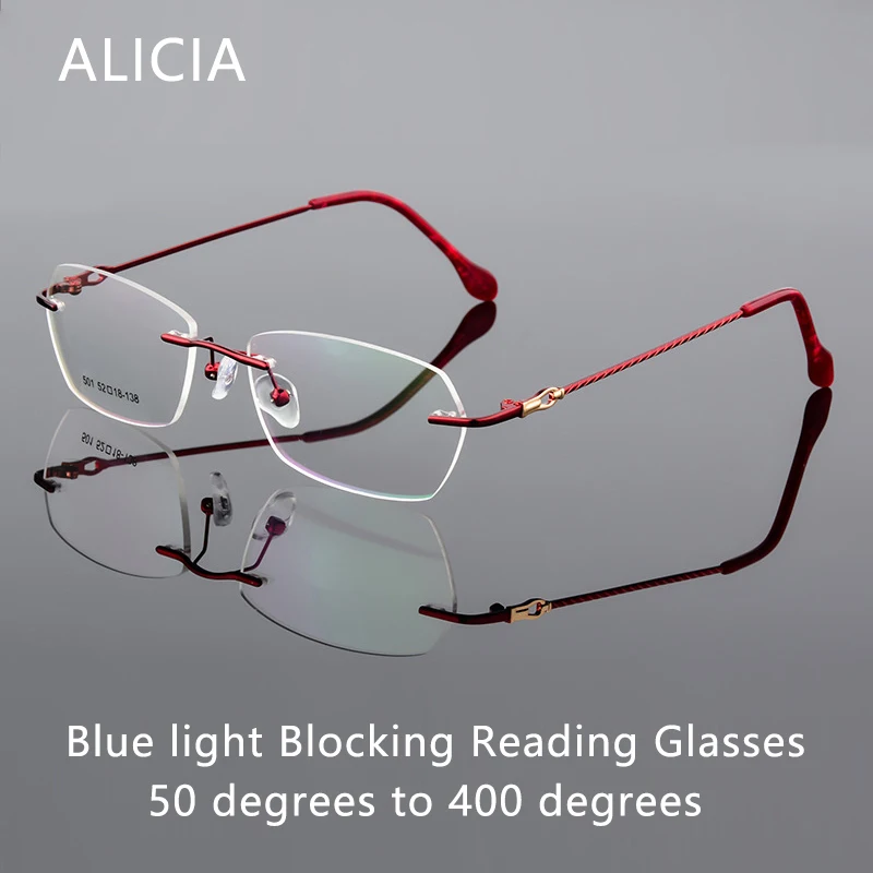 alicianew-moda-anti-luz-azul-Oculos-de-leitura-mulheres-Oculos-de-grau-10-125-150-175-225-25Oculos-sem-aro-de-luxo