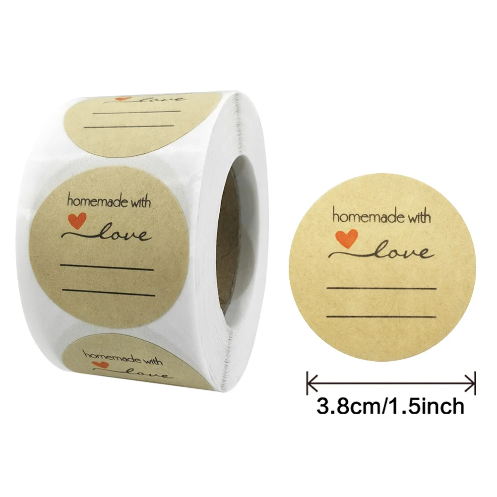 1 ロールありがとうステッカーラウンド自己粘着デザインギフト包装パーティー記念品ラベル紙シール装飾ステッカー