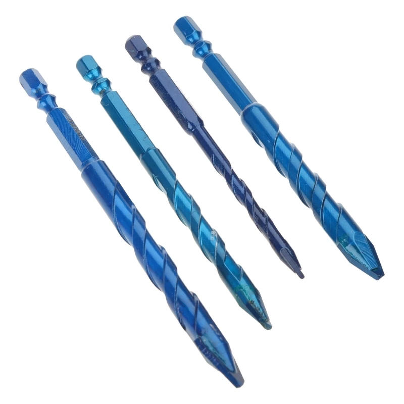 Broca excêntrica cabeça oblíqua, resistência, haste hexagonal, broca triangular