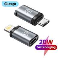 Elough Lightning to USB C Male Adapter Fast Charging Adaptador 20W Ios to Type C for IPhone 15 Huawei Samsung