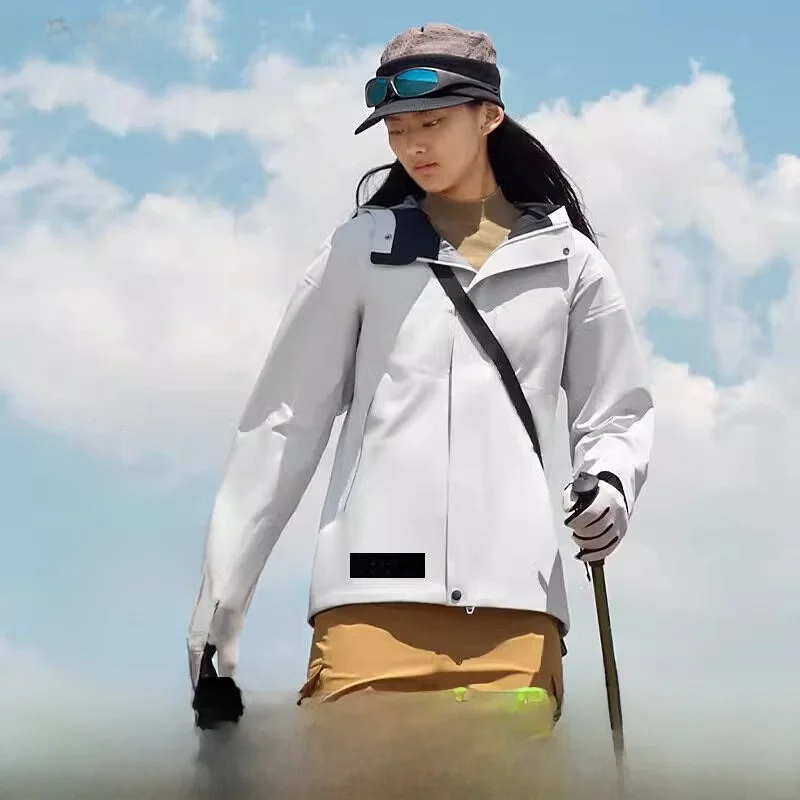 

Banana Le Women's Hard ell Jaet Windproof Waterproof Outdoor Climbing Clothes Autumn Winter Warm Outerwear Coat