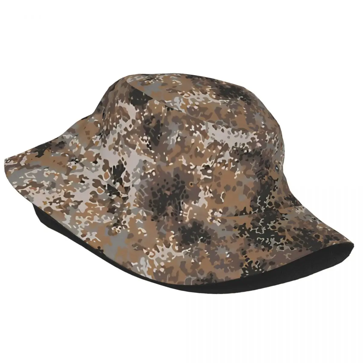 Women Bucket Hats Flecktarn Camo Camouflage Spring Headwear Lightweight Outdoor Fishing Fisherman Cap Boonie Hat Gifts Idea