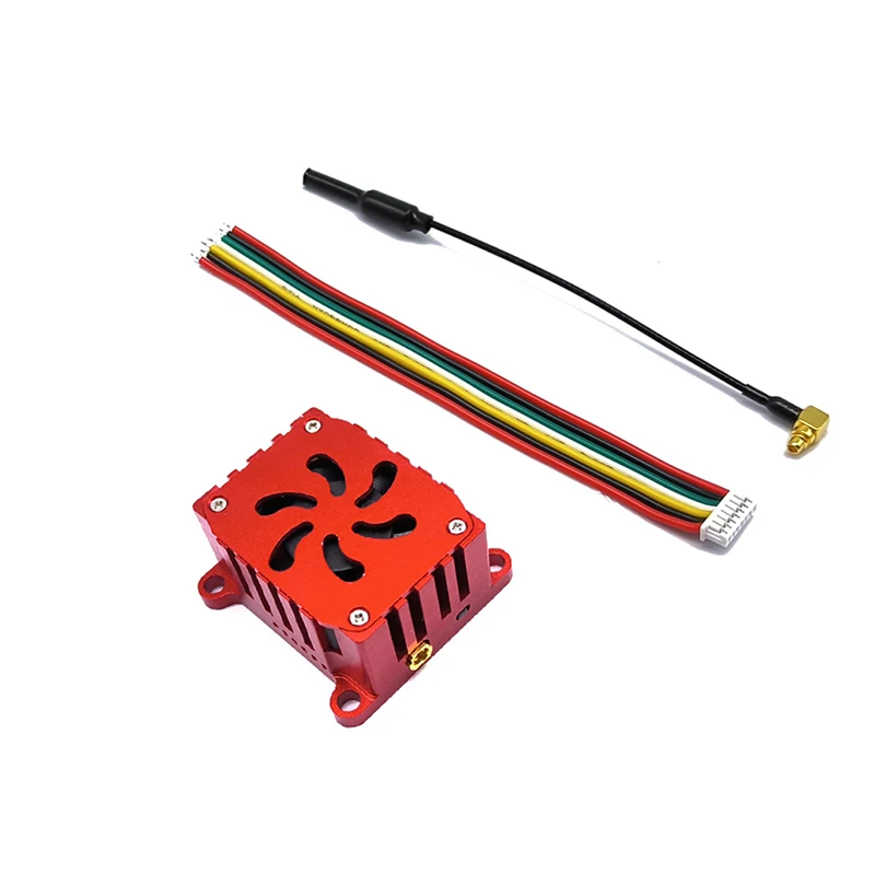 

Long Range 5.8Ghz 1600mW VTX with Fan 0/200/500/800/1600mW 1.6W VTX Video Transmitter Cooling Fan with CNC shell For RC FPV Dron