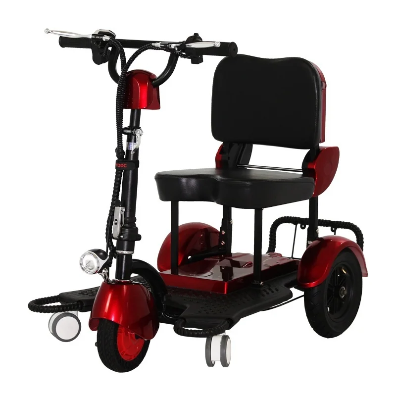 Family 3 Wheel Mobility Scooters Folding For Seniors 300W Fashion Three Wheel Electric Scooter For Adults With Seat And Basket