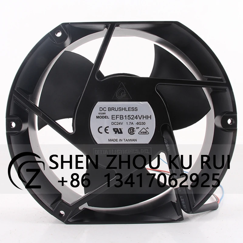 

Case Fan Dual Ball Bearing for Delta EFB1524VHH 24V 1.7A 172X150X51MM 17cm 17251 Aluminum Frame Cooling Fan