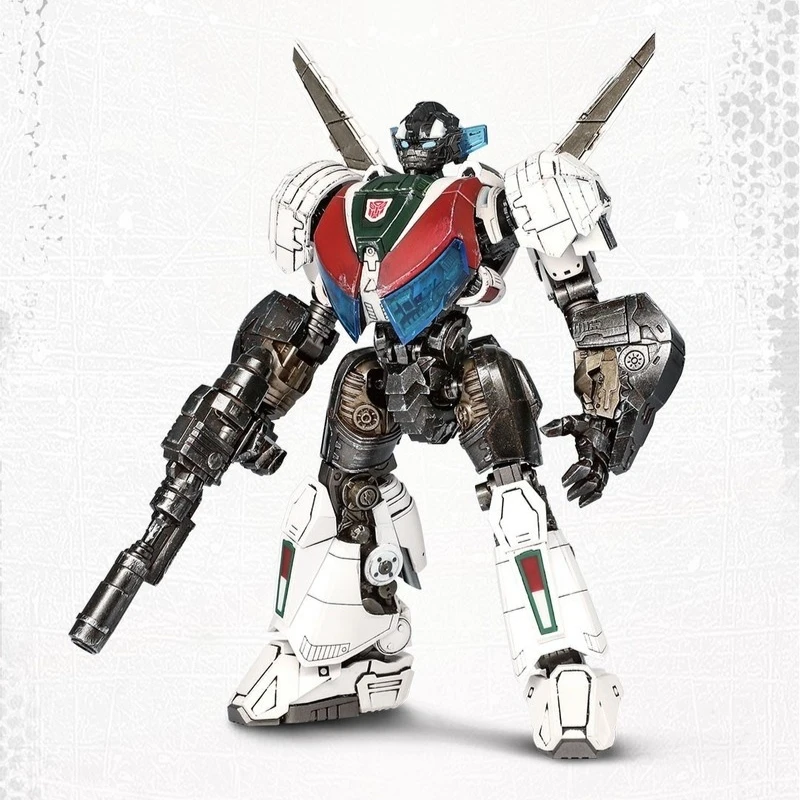 Em estoque transformações figura de ação wheeljack anime estatueta coleção modelo brinquedos casa ornamento decoração desktop personalizado