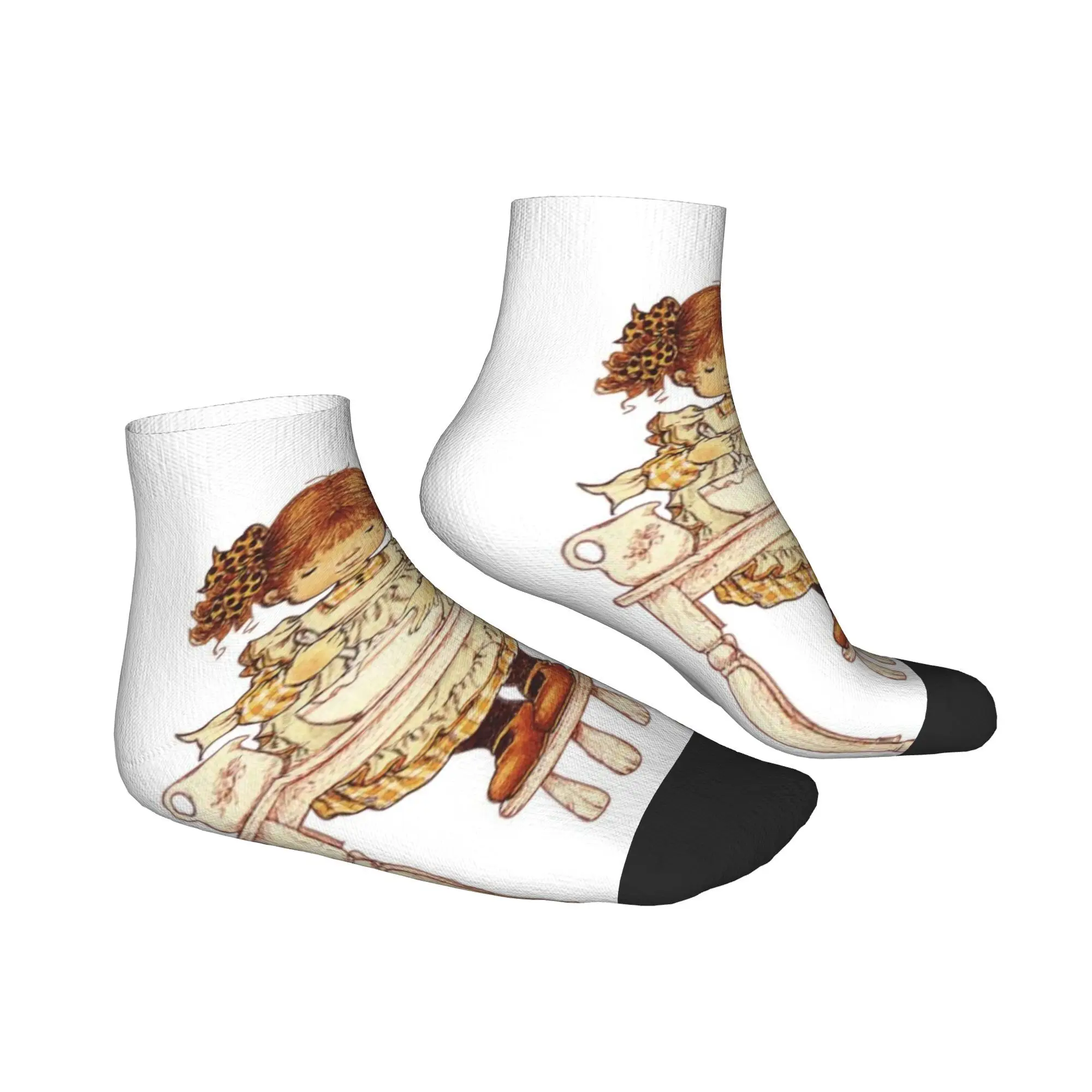 Todas as estações sarah kay swing menina meias harajuku super macio tripulação meias hip hop para presentes das mulheres dos homens