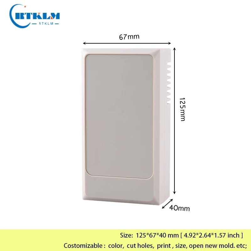 Wall mounting plastic enclosure abs plastic project cases DIY custom electronics enclosure 125*67*40mm
