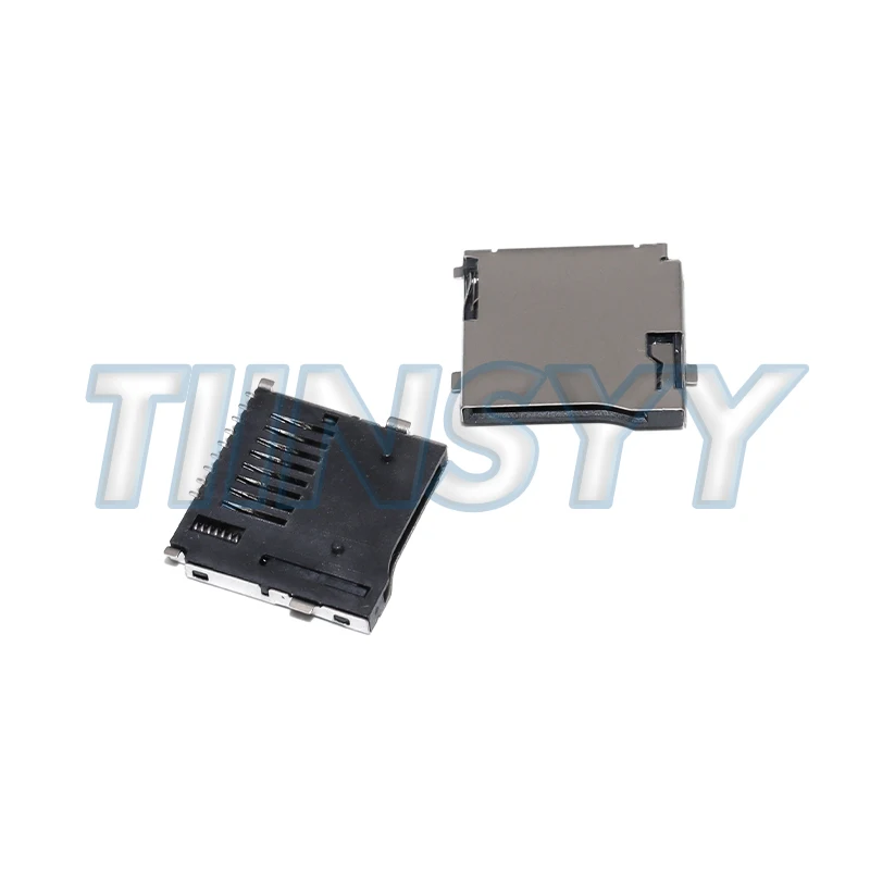10PCS 9Pin Micro SD Card Slot Connectors, Size 14*15mm TF Card Deck, Fit For Phone, Tablet, Vehicle Navigation The Pop-up
