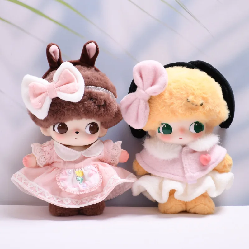 

Одежда для DIMOO WORLD 15/17 см Labubu Gen 1-3, комплект юбки из шерсти тюльпана, подвесные аксессуары для одежды