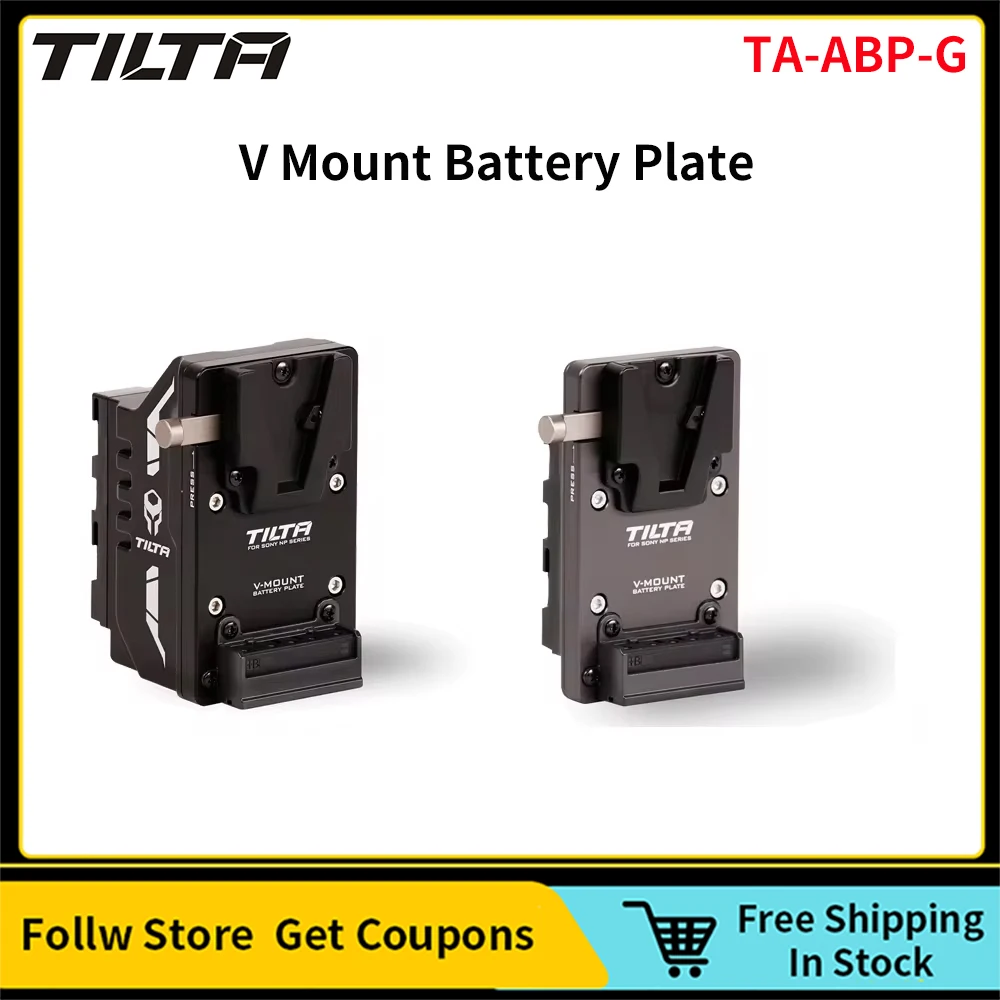 Tilta TA-ABP-G V Mount Battery Plate For Z CAM Cameras Sony L Series to V-Mount Adapter Battery Plate