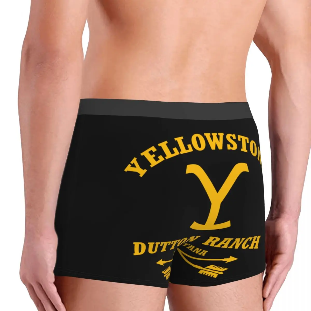 Dutton Ranch Print Custom Boxer Shorts para Homem, Cuecas Respiráveis, Cuecas, Calcinhas, Cuecas