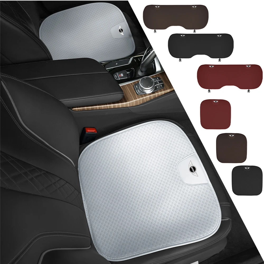 

For MINI Cooper S JCW WORKS R52 R55 R56 F55 F56 R57 R58 R59 R60 R50 F54 F57 F60 Car Logo Seat Pad Protector Cushion Accessories