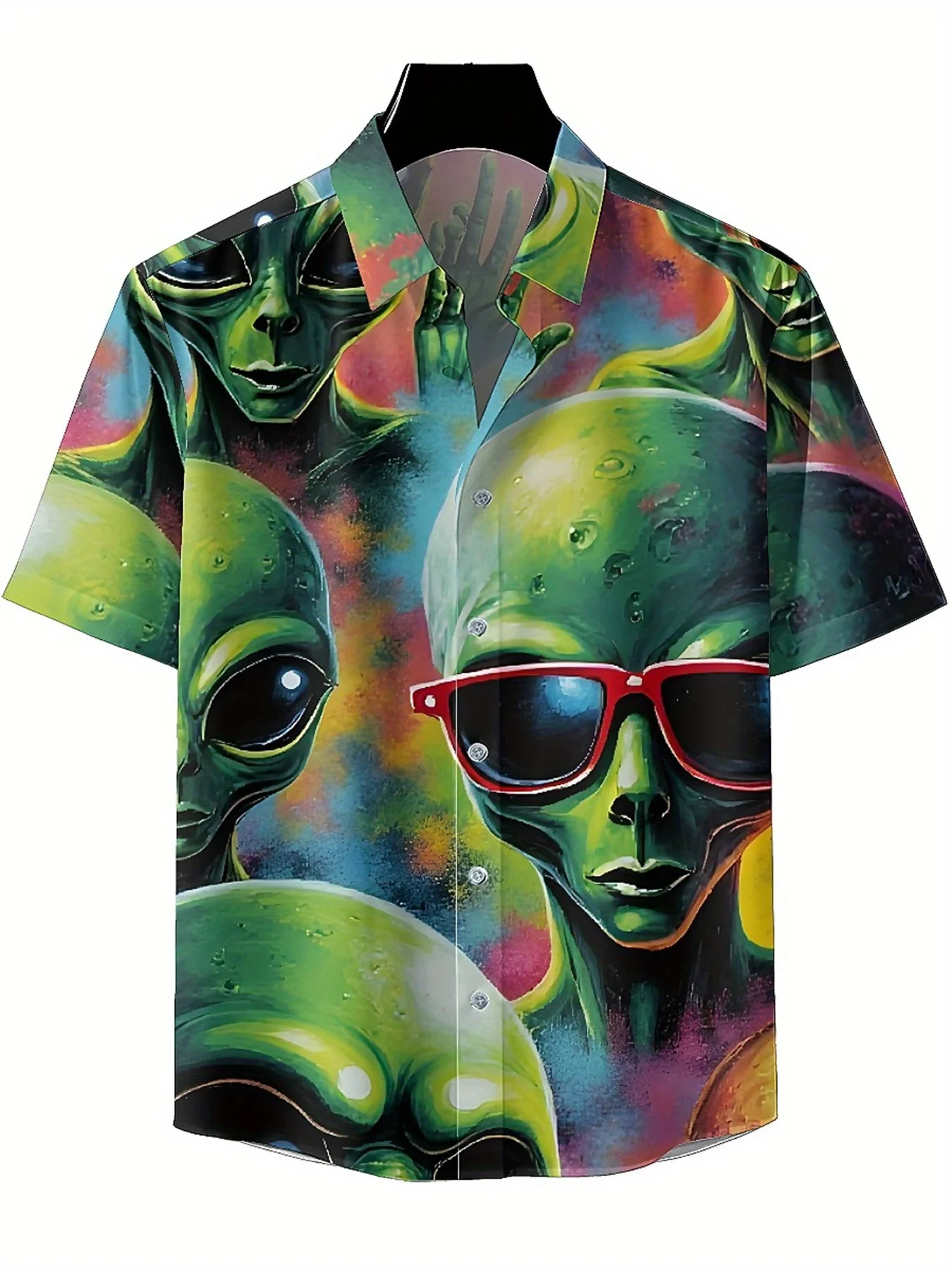 قمصان هاواي مقاس كبير للرجال بنمط أجانب، قمصان بأزرار، ملابس كاجوال للجنسين، قمصان صيفية