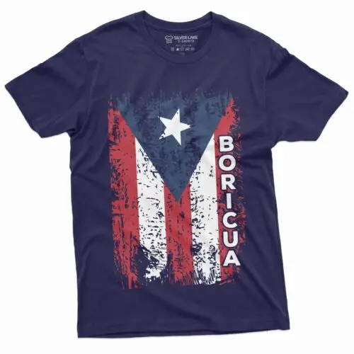 Boricua T-shirt dos homens, Pr Heritage Bandeira, Tee peruano para ele