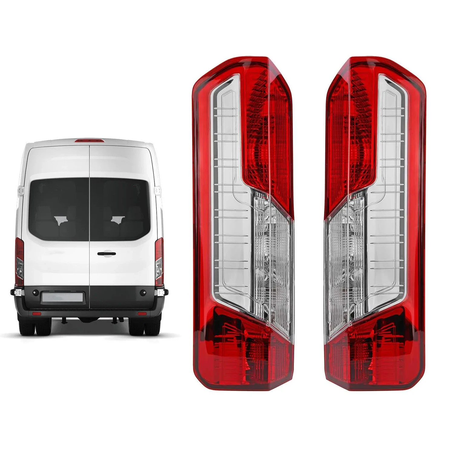 

Rear Tail Lamp Left / Right Side LH / RH For Ford Transit MK8 TTG 2014 - 2018 Combi / Cargo Van SWB MWB LWB Medium Low High Roof