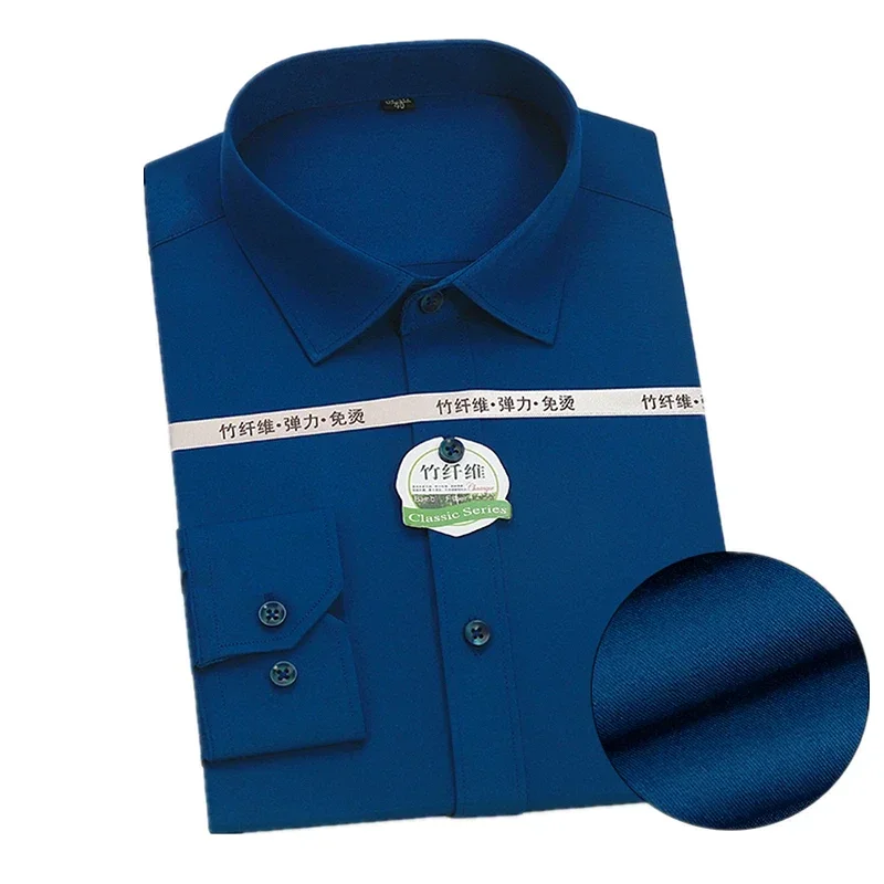 قميص رمادي للرجال بأكمام طويلة، قمصان حمراء ذات ياقة مربعة واحدة، قمصان كاجوال للأعمال/الزفاف/الحفلات، مقاس آسيوي.