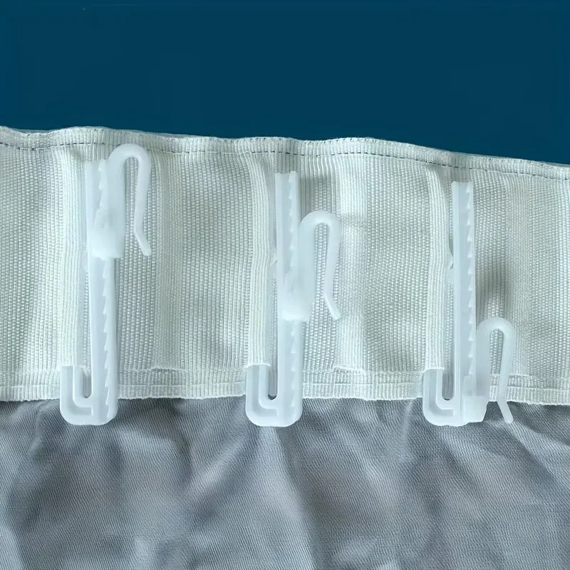 80 pcs 8.5cm Flexible Window Hooks, Home Window Decoration, Strong Load Support, Adjustable Height Design