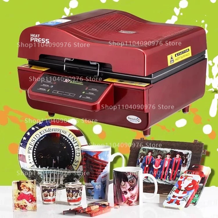 3D Vacuum Heat Transfer Machine for Mugs and Phone Cases DIY Sublimation Printer for Curved Surface Heat Press