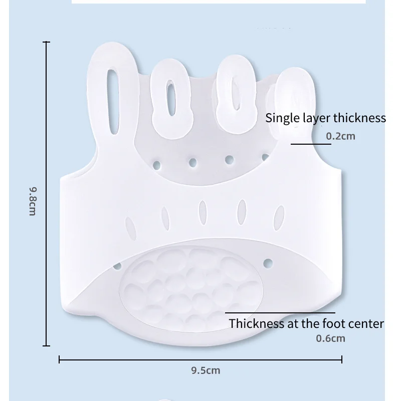 10 stuks = 5 paar Schoenkussen Orthotisch Voorvoet Pads Hallux Valgus Siliconen Bunion Corrector Gel Teen Splitter Separator Orthotisch