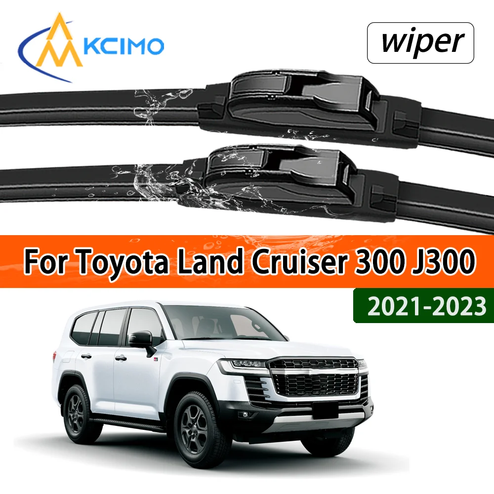 

Всесезонные бесшумные передние щетки стеклоочистителя для Toyota Land Cruiser 300 J300 VX ZX 2021-2023 2022, гарантия, долговечная работа