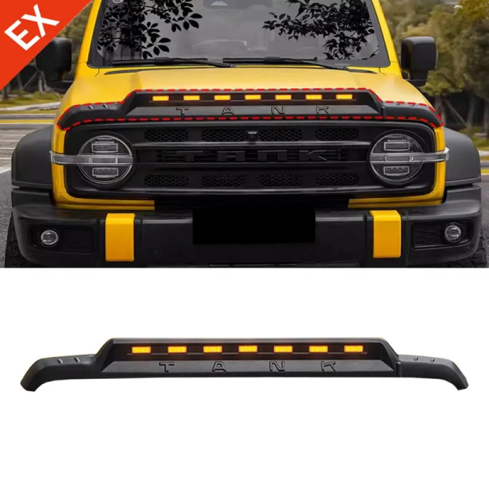 

Car Original Front Grille Hood Engine Decor Cover Front Grille Frame For GWM Tank 300 Middle Grille Accessories 2022-2024