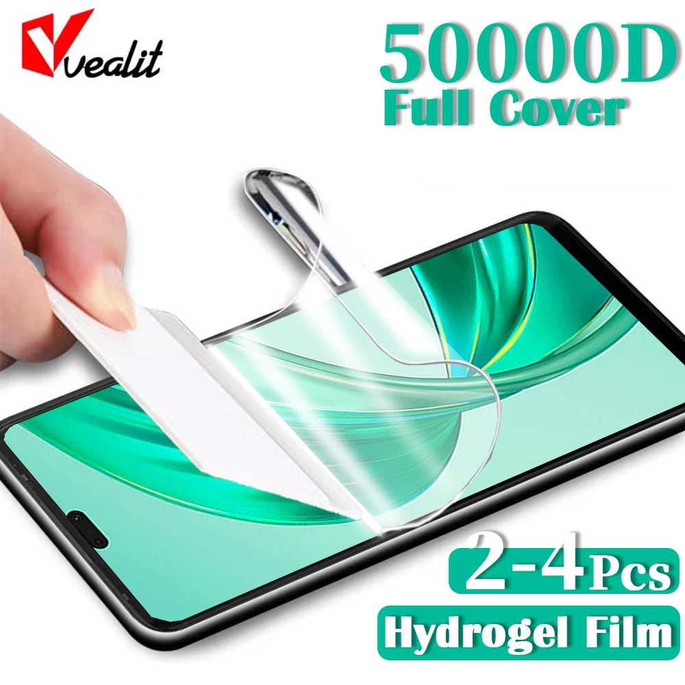 

2-4Pcs Hydrogel Film For Honor X8b X7b X6b X8a X7a X6a Full Cover Screen Protectors For Honor X60i X50i Plus X40i X30i Not Glass