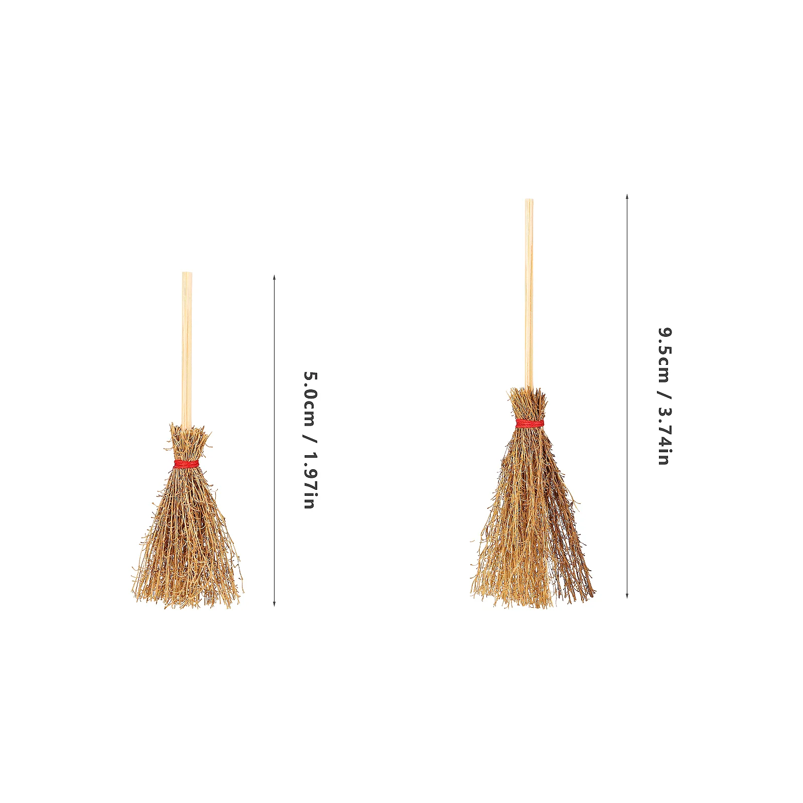 10 Pcs Mini Broom Witches Broomstick Tiny Craft Outdoor Toys Fairy Miniature Broomsticks Beech Models Child Halloween Costumes