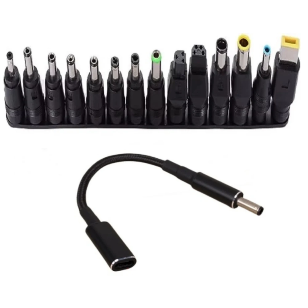 65W Type C Laptop Power Adapter Connector Plug USB Type C to Universal Laptop Charger Jack Charging Cable Cord for Notebooks image 5