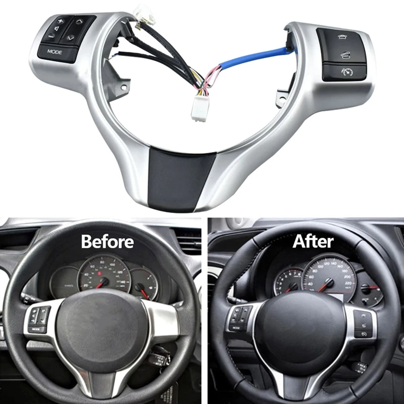 Steering Wheel Switches Buttons Phone Volume Control Switch Buttons For Toyota Vitz Yaris Verso-S 2012-2017