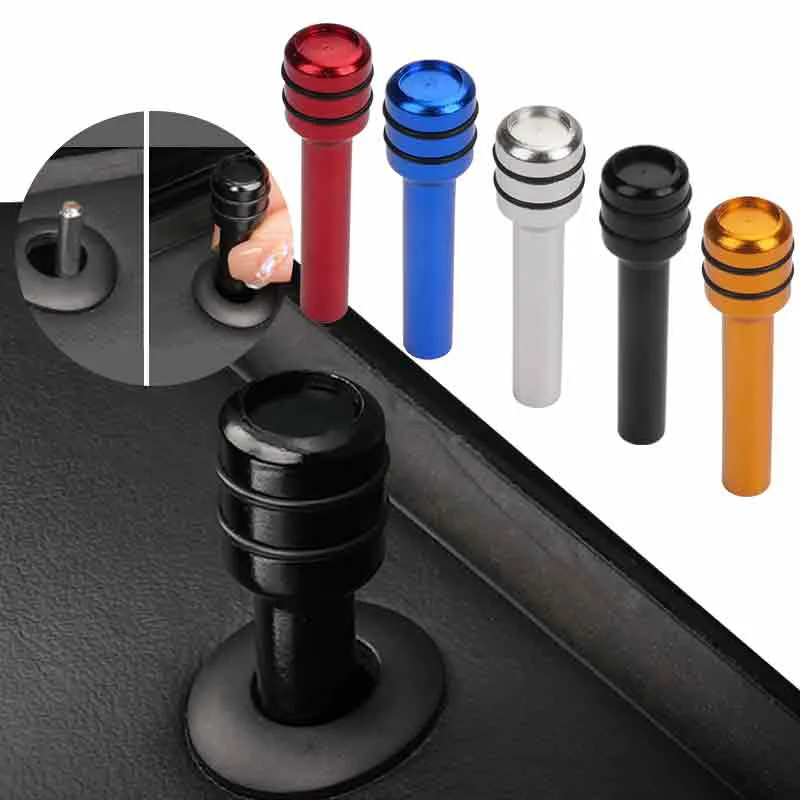 2/4Pcs Car Door Lock Pin Alloy Door Safety Lock Cover Accessories For Lincoln MKZ MKX Aviator Navigator Continental Corsair MKC