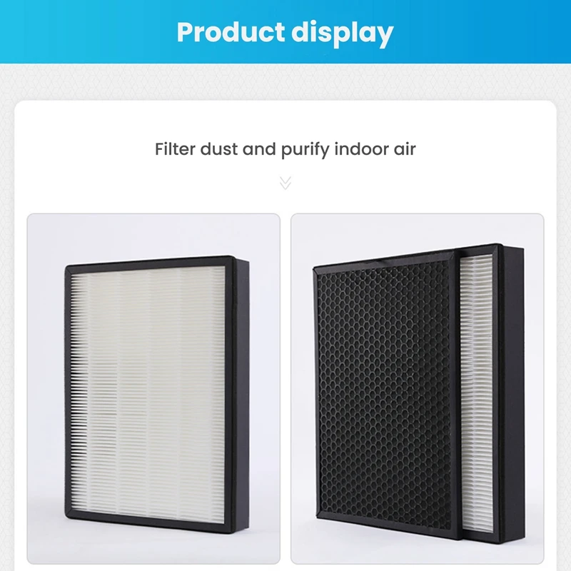 2 Sets FY3432 FY3433 Model Filter Replacement Parts HEPA Activated Carbon Filter For  Air Purifier AC3252 AC3254 AC3256