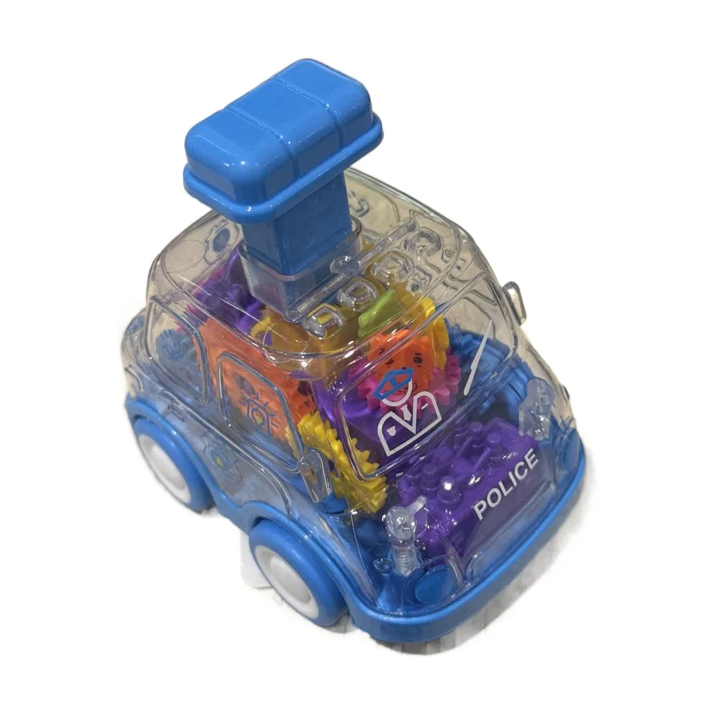 

Educational Press Gear Car Pull Back Boy Animals Car Flashing Electric Car Colorful LED Light Children Inertial Car Baby