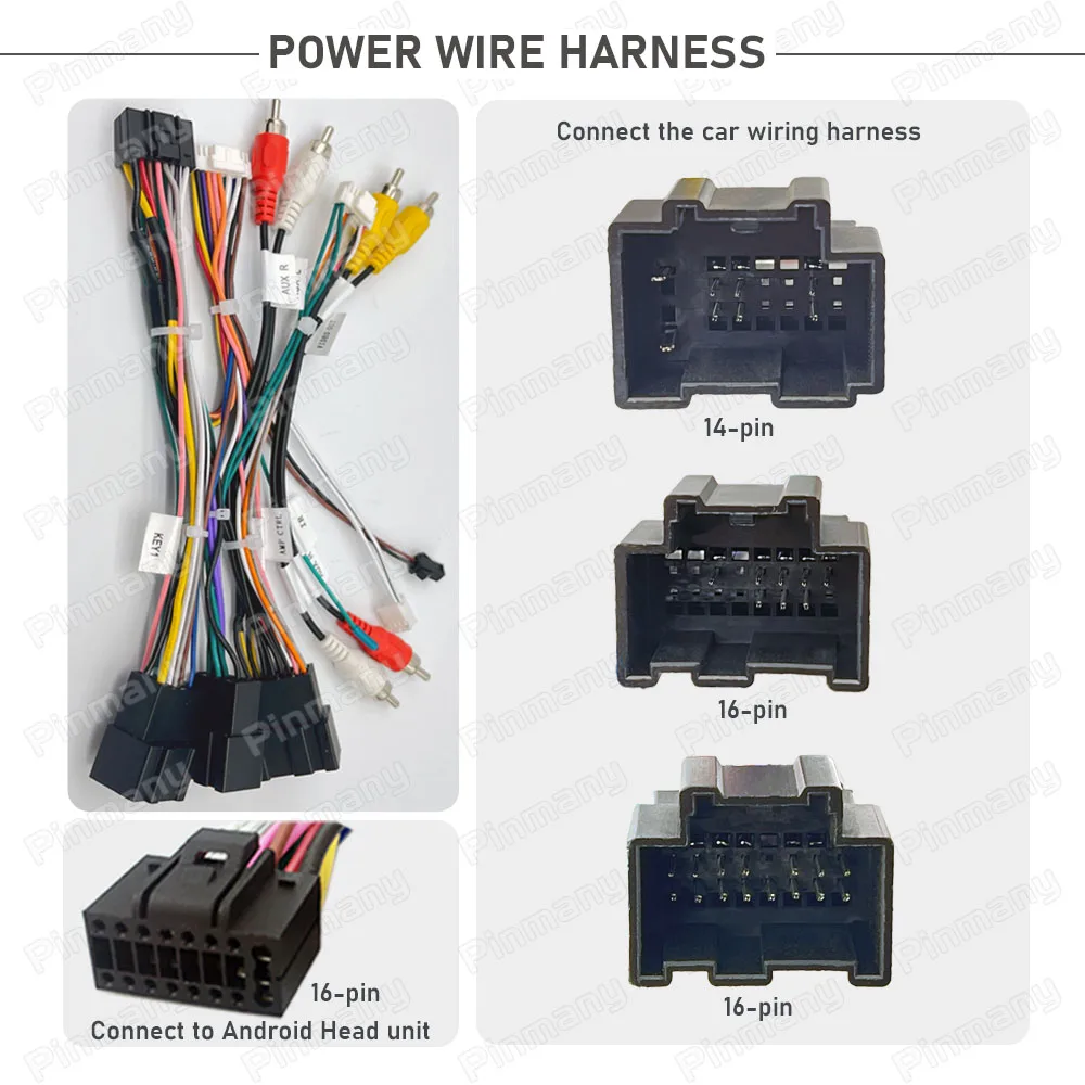 Car Radio Cable Power Wiring Harness Adapter Simple Soft CAN Bus Decoder GMC17 for Chevrolet Tahoe Traverse Truck Buick Enclave
