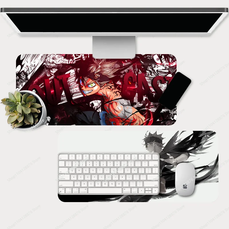 Anime Black Clover Mousepad Gaming Mouse pad Gamer Pc Accessories Deskmat Keyboard Mat Desk Protector Mause Pads