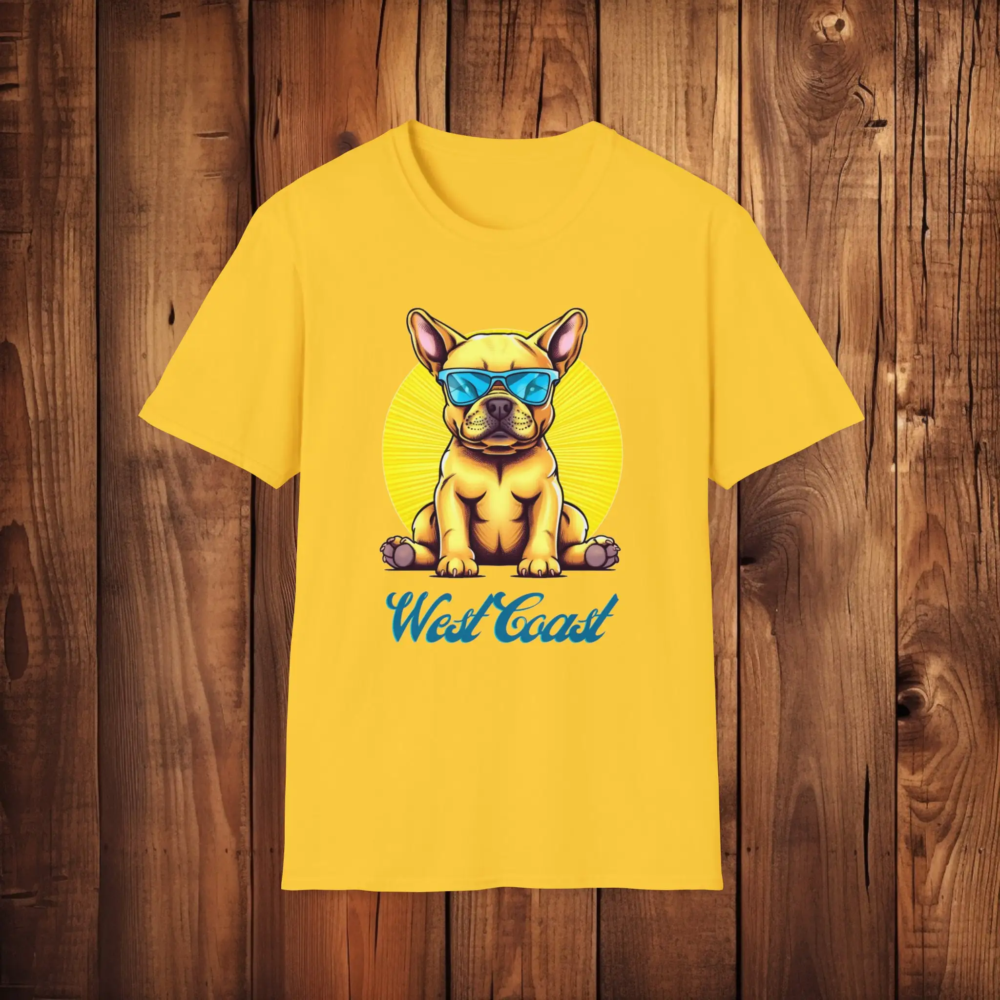 West Coast Bully Softstyle T Shirt Life Cute Dog California For Her Him American