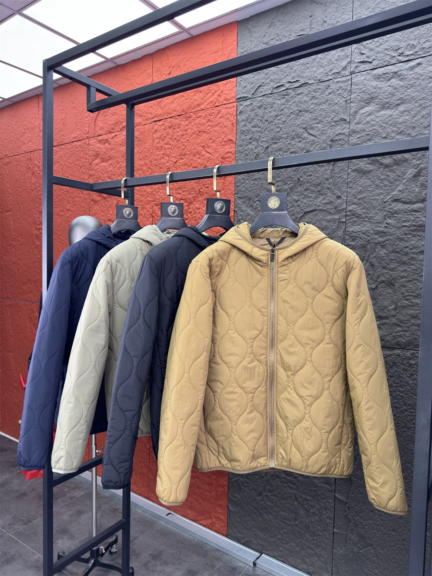 جديد ضوء دافئ القطن أسفل Jaet الخريف الشتاء مقنعين كامل مخيط مريح دافئ ملابس خارجية غير رسمية للرجال الوقوف صالح Fas...