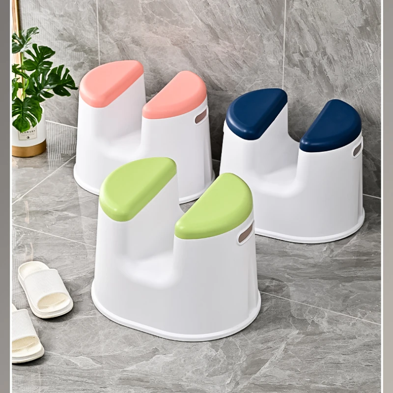 Japanese Style Bathroom Dedicated Stool Shower Bench Shower Seat Buttocks Washing Small Chair Adult Non Slip Bathroom Stool