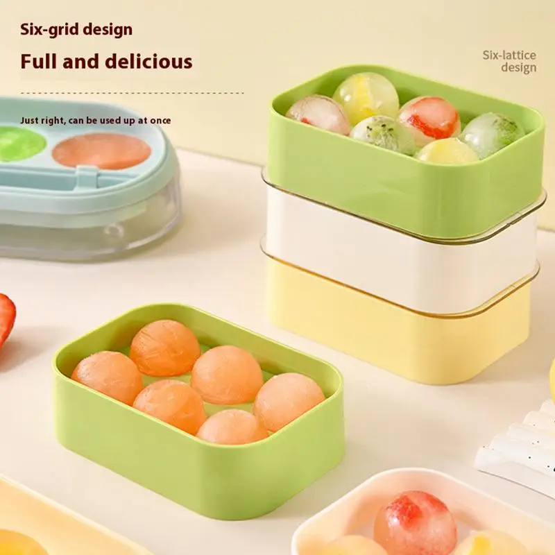 

Cute ice cube tray reusable ice cube mold with lid large ice ball mold suitable for home kitchen bar homemade ice ball