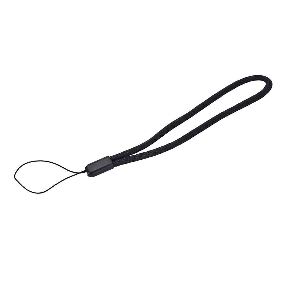 5pcs Nylon Hand Wrist Strap Lanyard For Camera Cell Phone For USB Mp3 Mp4 Camera String Strap Black