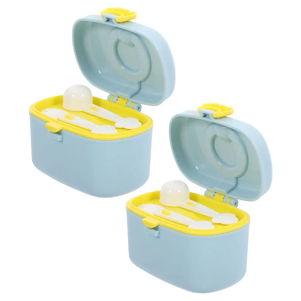 

2Pcs Infant Formula Dispenser Portable Milk Powder Storage Container Travel Formula Storage Holder on The Go Compact Design