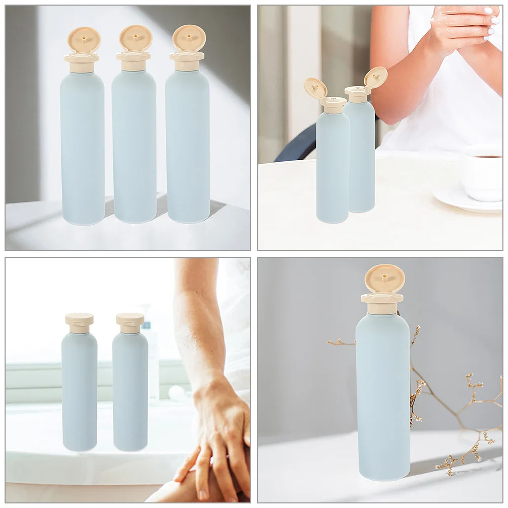 

4pcs 260Ml Empty Shampoo Bottles Refillable Travel Toiletry Containers Leakproof Squeeze Bottle For Shampoo Conditioner Body