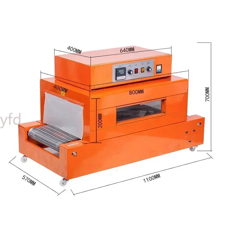 ZY-4020L Plastic Heat Shrinkable Film Packaging Machine Automatic Film Shrink Tunnels Wrapping Tool For Sealing Machine