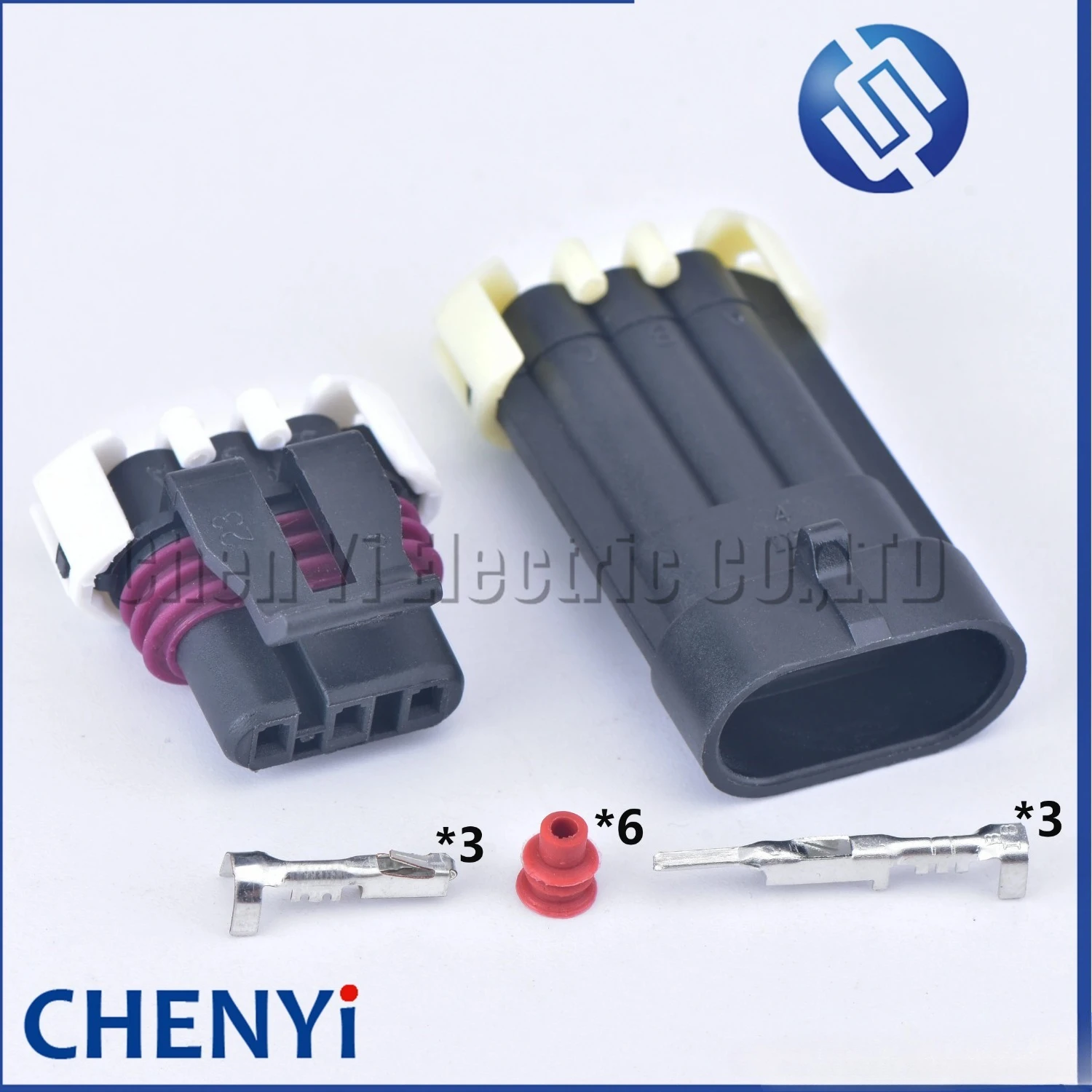 Conector elétrico automático à prova d'água, 3 pinos, macho ou fêmea, sensor de posição de rolamento, caixa de fusíveis, plugue de chicote de fios 12059595