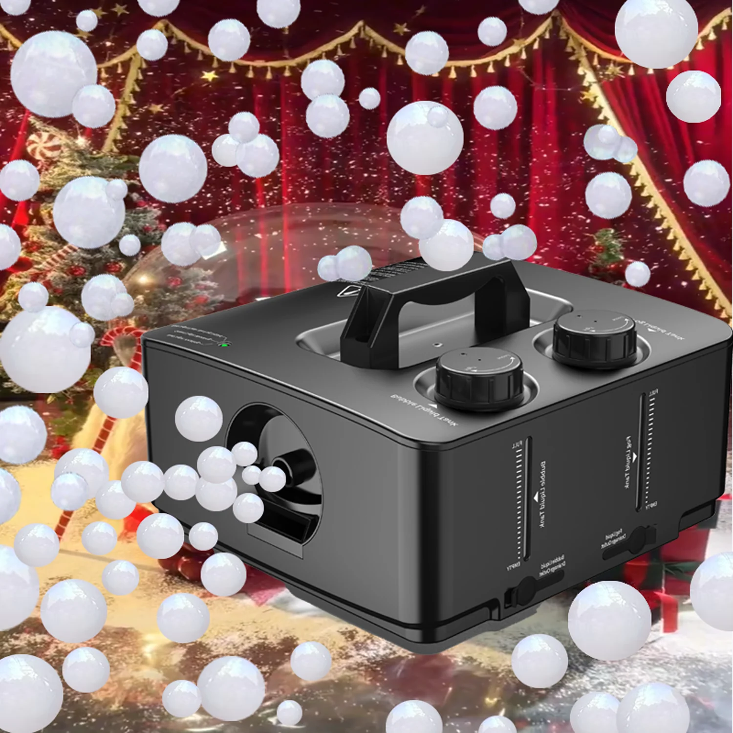 Fog Bubble Machine Portable Smoke Bubble Machine  for Indoor Outdoor Party Wedding Birthday Photograph Christmas Halloween toys